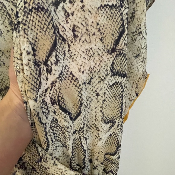 Harper Wren snake and golden pant jumpsuit size small - Picture 4 of 5